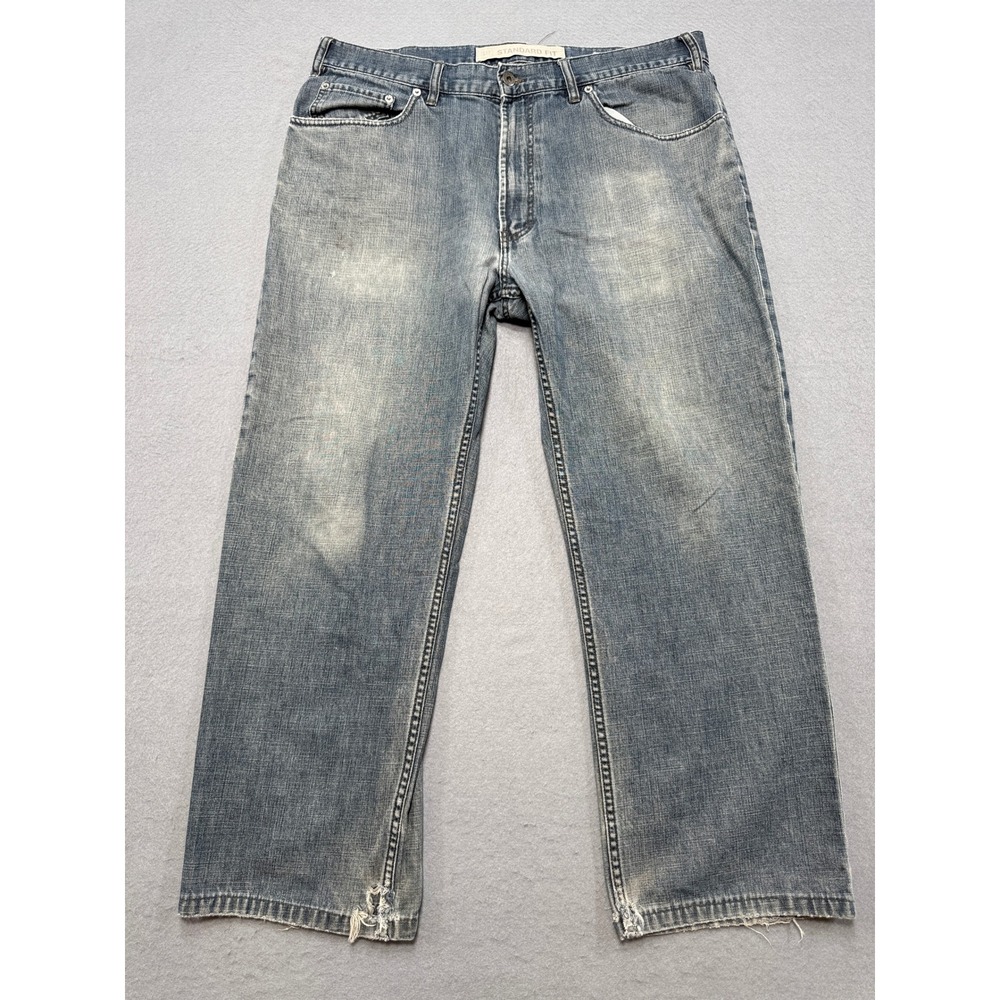 GAP 1969 Jeans Men's 38x32 Gray Medium Wash Standard Fit Straight Leg Cotton Y2K